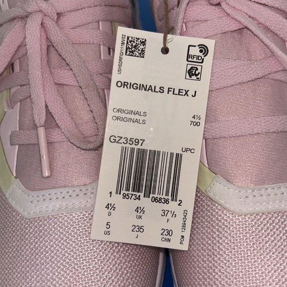 Adidas Originals Flex J Light Pink Sneakers NEW IN BOX